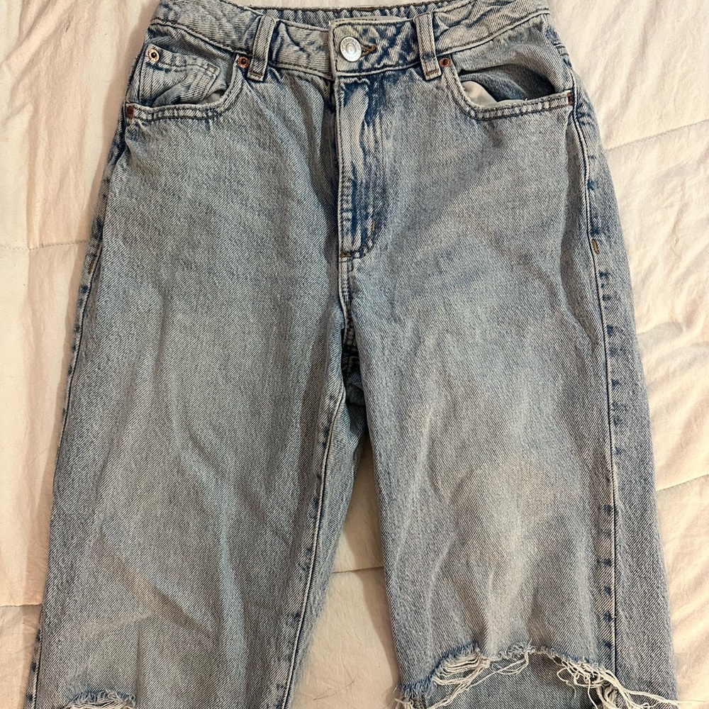 garage straight leg jeans